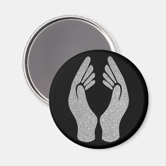 Diamanthandschuhe Magnet (Vorderseite/Rückseite)