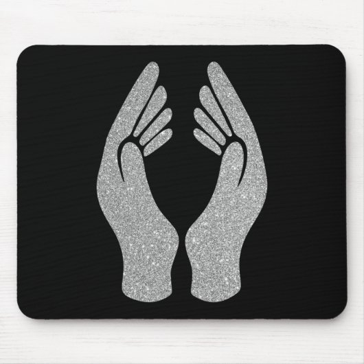 Diamanthandschuhe Mousepad (Vorne)
