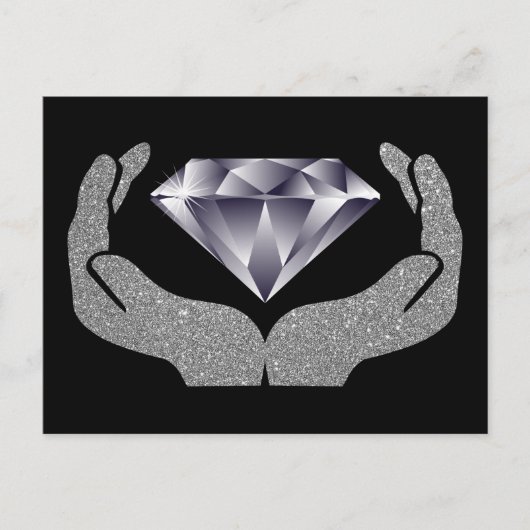 Diamanthandschuhe Postkarte (Vorderseite)