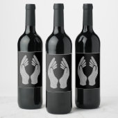 Diamanthandschuhe Weinetikett (Flaschen)