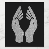 Diamanthandschuhe Weinetikett (Einzelnes Label)