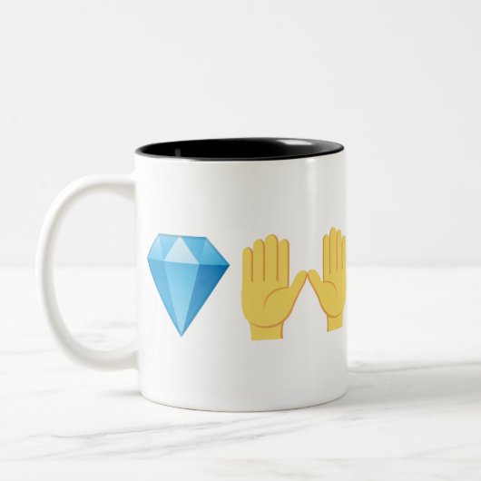 Diamanthandschuhe Zweifarbige Tasse (Links)