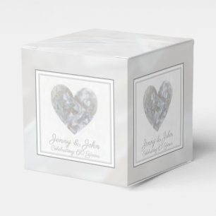 Diamantherz des 60. Hochzeitstag Geschenkschachtel