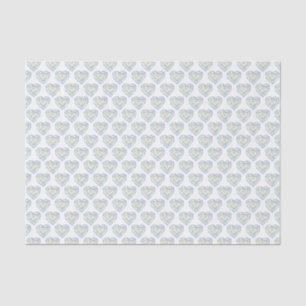 Diamantherzen Aquarellkunst Edelsteine Seidenpapier
