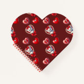 Diamantherzen und Teddybären Notizblock (Vorderseite)