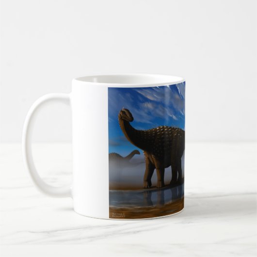 Diamantinasaurus und Australovenator Tasse (Links)