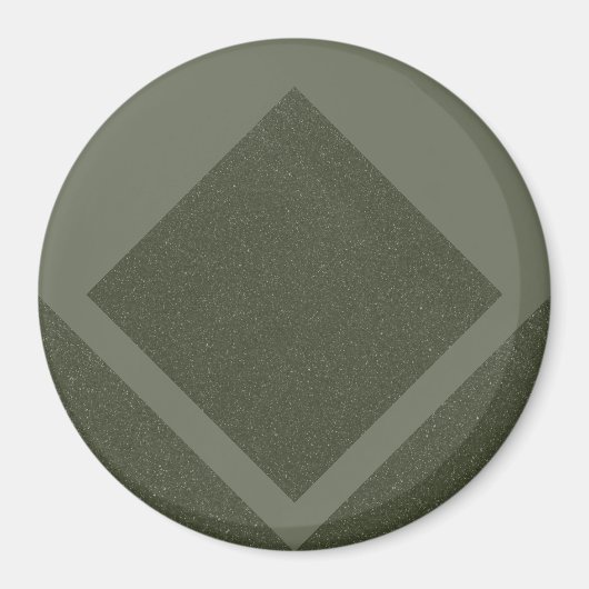 Diamantkantengebirgsmoos Grün Magnet (Vorne)