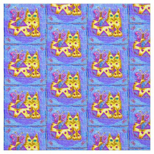 Diamantkatze Stoff (Muster)