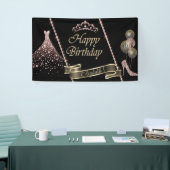 Diamantkleid, hohe Hefe, Tiara-Balkone, Banner (Messeveranstaltung)