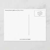 Diamantkopflichtthaus rot postkarte (Rückseite)