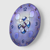 Diamantkunst Große Wanduhr (Winkel)