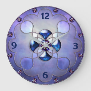 Diamantkunst Große Wanduhr