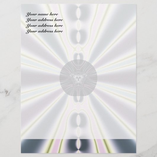 Diamantlichter Briefbogen (Vorderseite)