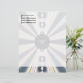 Diamantlichter Briefbogen (Stehend Vorderseite)