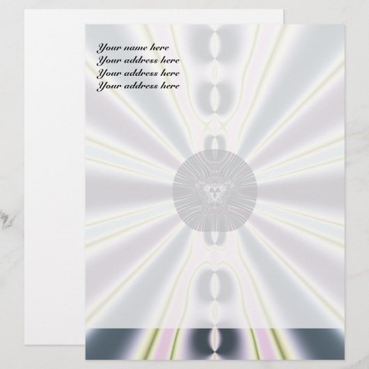 Diamantlichter Briefbogen (Vorne/Hinten)