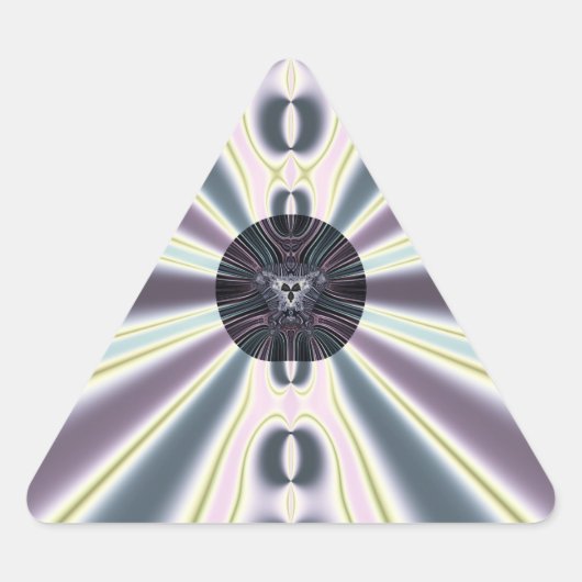 Diamantlichter Dreieckiger Aufkleber (Vorderseite)