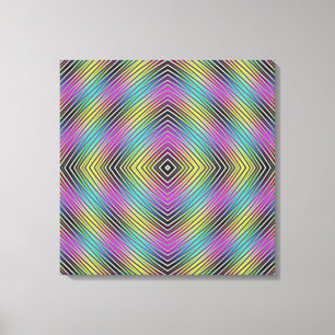 Diamantlinien Canvas Print Leinwanddruck