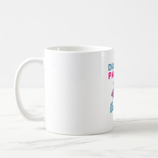 Diamantmalerei ist meine Therapie Kaffeetasse (Links)