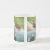 Diamantmarkierungs-Dosenschildkröte-mattierte Mattglastasse (VorderseiteRechts)