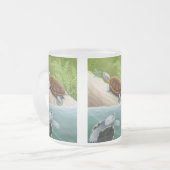 Diamantmarkierungs-Dosenschildkröte-mattierte Mattglastasse (Vorderseite Links)