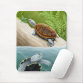 Diamantmarkierungs-Dosenschildkröte-Schildkröten Mousepad (Mit Mouse)