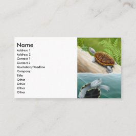Diamantmarkierungs-Dosenschildkröte-Visitenkarte Visitenkarte