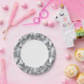 Diamantmuster - Abstraktes Polygon Pappteller (Party)