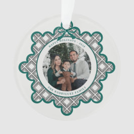 Diamantmuster-Acrylsouvenir für die Feiertage mit  Ornament