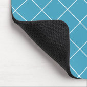 Diamantmuster Aqua Mousepad (Ecke)
