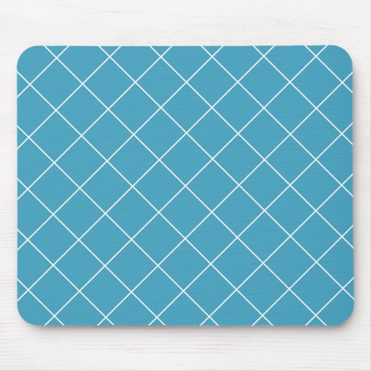 Diamantmuster Aqua Mousepad (Vorne)