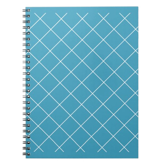 Diamantmuster Aqua Notizblock (Vorderseite)