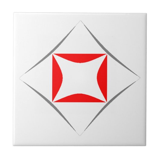 Diamantmuster Fliese (Vorderseite)