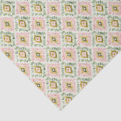 Diamantmuster Geburtstag Pink Grün Seidenpapier (Ausschnitt)
