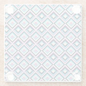 Diamantmuster Glasuntersetzer (Rückseite)