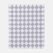 Diamantmuster in Grau und Lavendel Fleecedecke (Vorderseite)