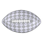 Diamantmuster in Grau und Lavendel Football (Vorderseite)
