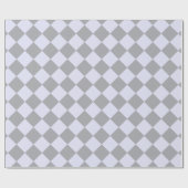 Diamantmuster in Grau und Lavendel Geschenkpapier (Flach)
