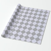Diamantmuster in Grau und Lavendel Geschenkpapier (Ungerollt)