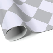 Diamantmuster in Grau und Lavendel Geschenkpapier (Rolleneckpunkt)