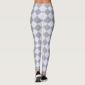 Diamantmuster in Grau und Lavendel Leggings (Rückseite)