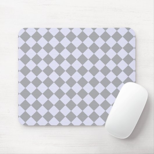 Diamantmuster in Grau und Lavendel Mousepad (Mit Mouse)