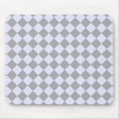 Diamantmuster in Grau und Lavendel Mousepad (Vorne)