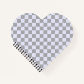 Diamantmuster in Grau und Lavendel Notizblock (Vorderseite)