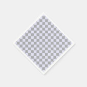 Diamantmuster in Grau und Lavendel Serviette (Ecke)