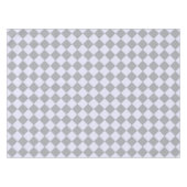 Diamantmuster in Grau und Lavendel Tischdecke (Vorderseite (Horizontal))