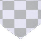 Diamantmuster in Grau und Lavendel Tischdecke (Schrägansicht)