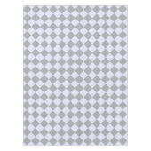 Diamantmuster in Grau und Lavendel Tischdecke (Vorderseite)