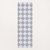 Diamantmuster in Grau und Lavendel Yogamatte (Vorderseite)