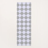 Diamantmuster in Grau und Lavendel Yogamatte (Rückseite)