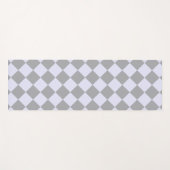Diamantmuster in Grau und Lavendel Yogamatte (Vorderseite (Horizontal))